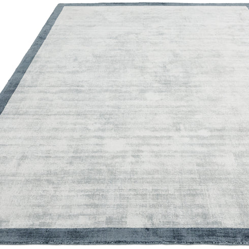 Slade Rug Border Silver/Grey